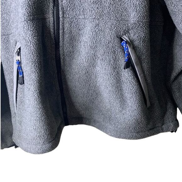 Eddie Bauer Ebtek Outdoor Fleece Jacket Men Size Large Long Sleeve Full Zip Gray - Picture 5 of 7
